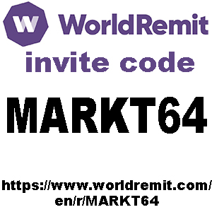 WorldRemit Invite Code: MARKT64